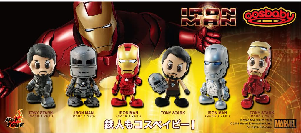 hot toys cosbaby iron man
